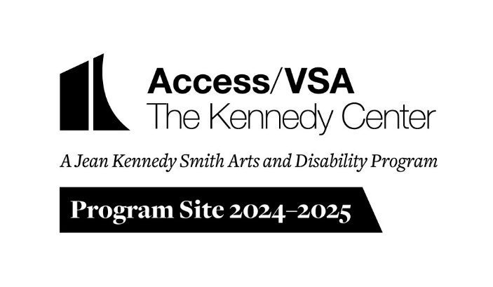 a logo for Access/VSA The Kennedy Center. Program Site 2024-2025.